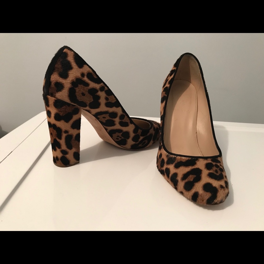 Jcrew Etta Calf-hair block heels